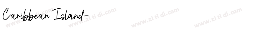 Caribbean Island字体转换